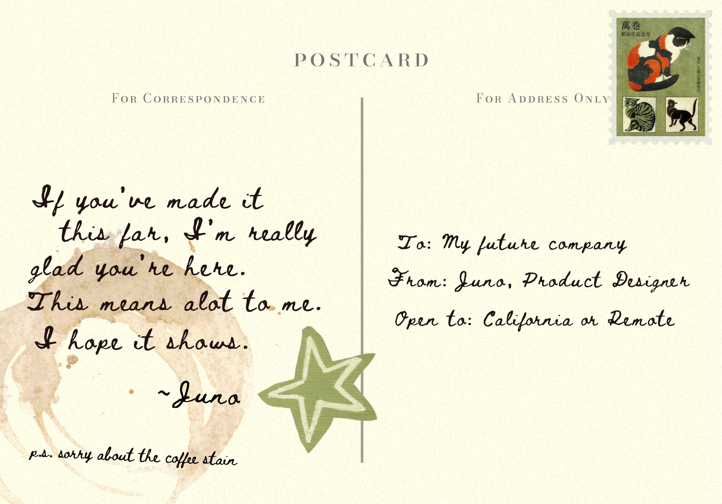 Postcard back